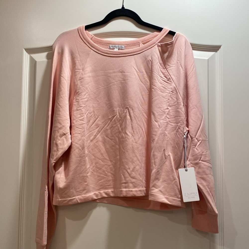 Z Supply Studio Modal fleece sweatshirt NWt